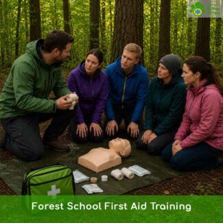 Our most comprehensive first aid qualification: over 20 guided learning hours covering paediatric, outdoor and emergency first aid for forest school and beach school leaders. QNUK Level 3 (RQF), Ofsted and ISI accepted.