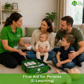 A focused 2-hour online first aid course for parents and grandparents. Covers the most important first aid situations involving babies and young children.
