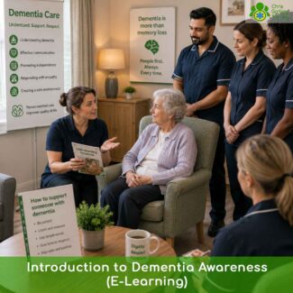 CPD-approved online Dementia Awareness course. Covers common types of dementia, how it affects the brain, behavioural changes, and practical strategies for supporting people living with dementia.
