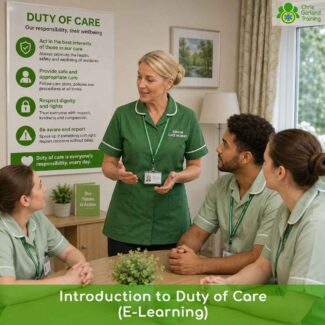 CPD-approved online course introducing the duty of care in health and social care. Covers what it means, how it affects your work, managing care dilemmas and responding to complaints.