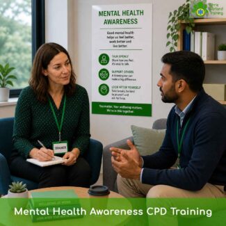 A short, CPD-certified online Mental Health Awareness course covering common conditions, stress, stigma, and how to support yourself and colleagues. Self-paced, available on any device. Ideal as an introduction or refresher.