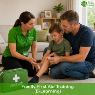 Online Family First Aid course covering minor and major first aid for babies, children and adults, plus how to manage a range of common illnesses and conditions at home.