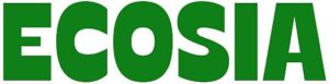 The Ecosia logo. The word "ecosia" is written in a dark green, rounded serif typeface.