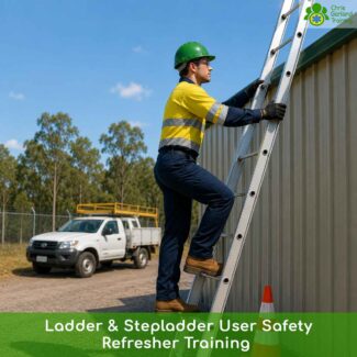 A 2-hour practical refresher in ladder and step ladder safe use, structured around a typical working day from task assessment through to safe climbing technique.