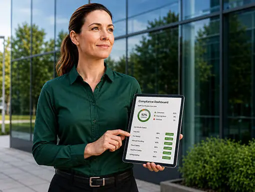 Staff compliance dashboard tracker